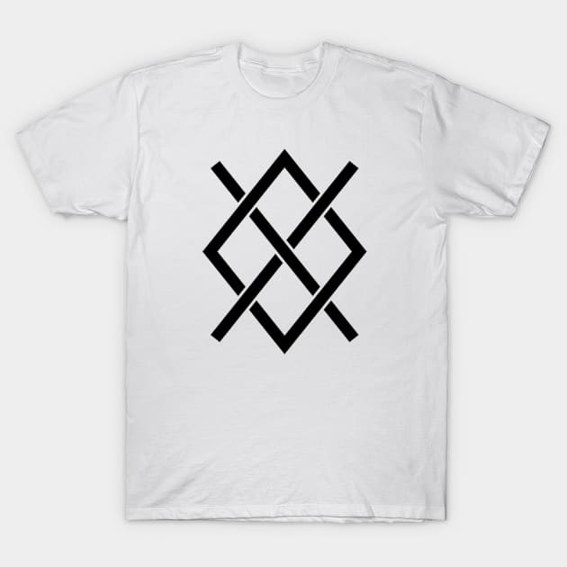 Gungnir Norse Odin Viking Rune Pagan Mythology T-Shirt by Blue Pagan